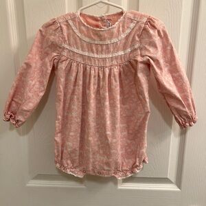 Janie and Jack Floral Pink Bubble Romper 18-24m